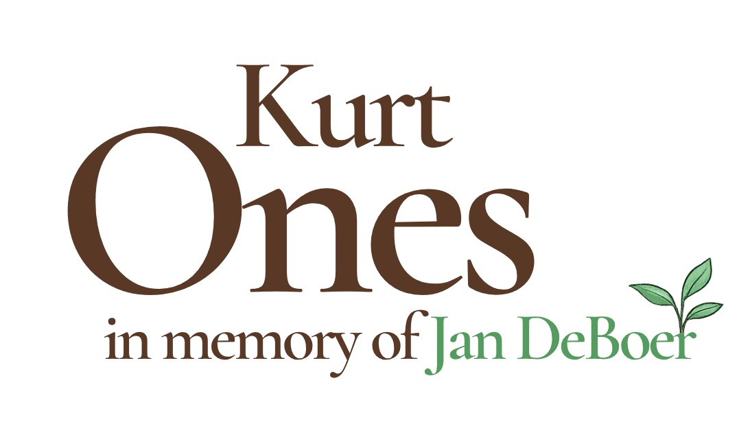 Thank you Kurt Ones in memory of Jan de Boer for your generous sponsorship!